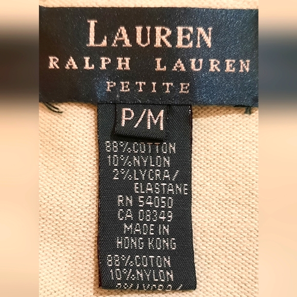 Lauren Ralph Lauren size MP Mint Green 3/4 Sleeve Cardigan - Picture 6 of 8